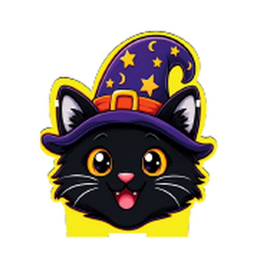 CAJA 11X11 CM - GATO CON SOMBRERO