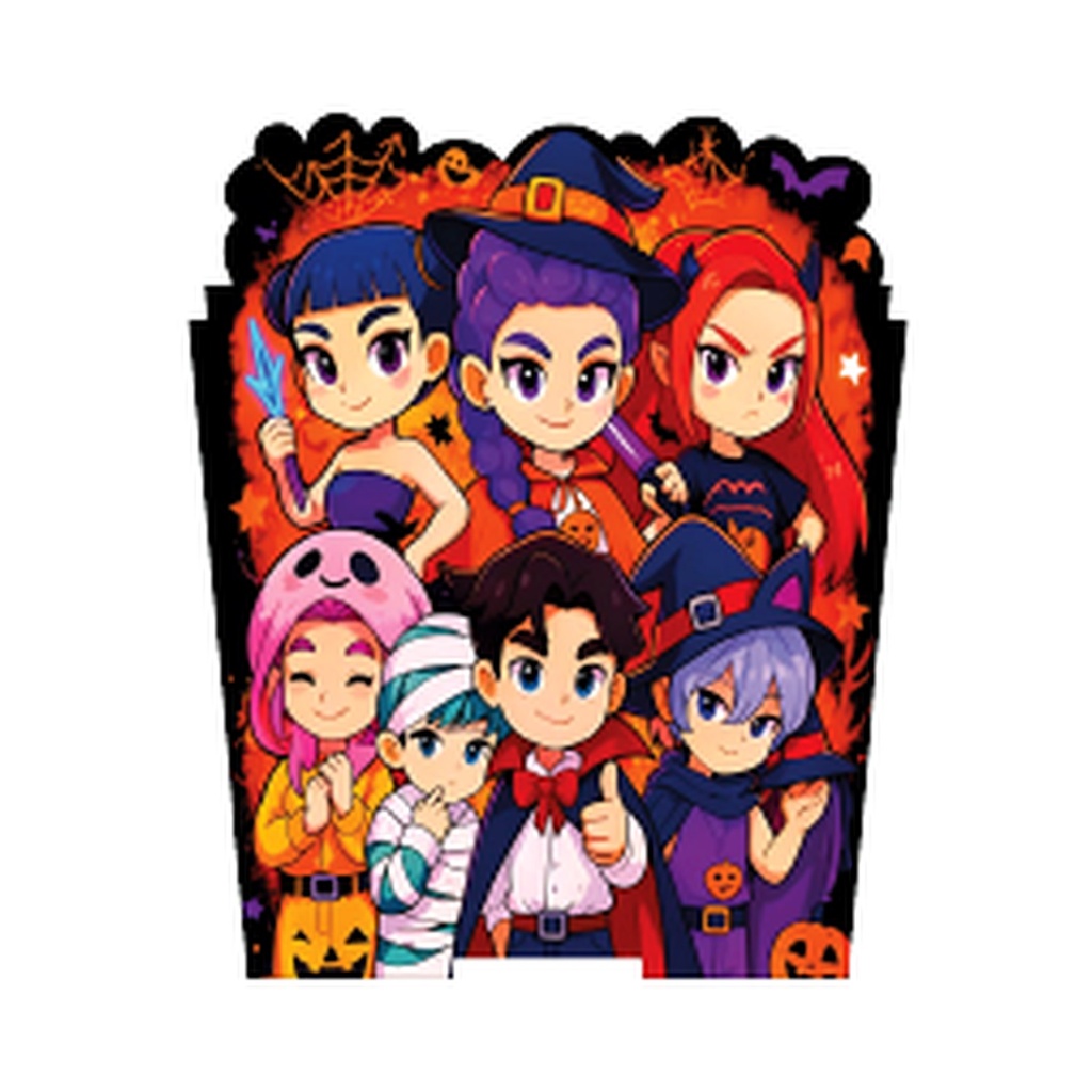 CAJA CONICA MDF 11X11 CM - K-POP