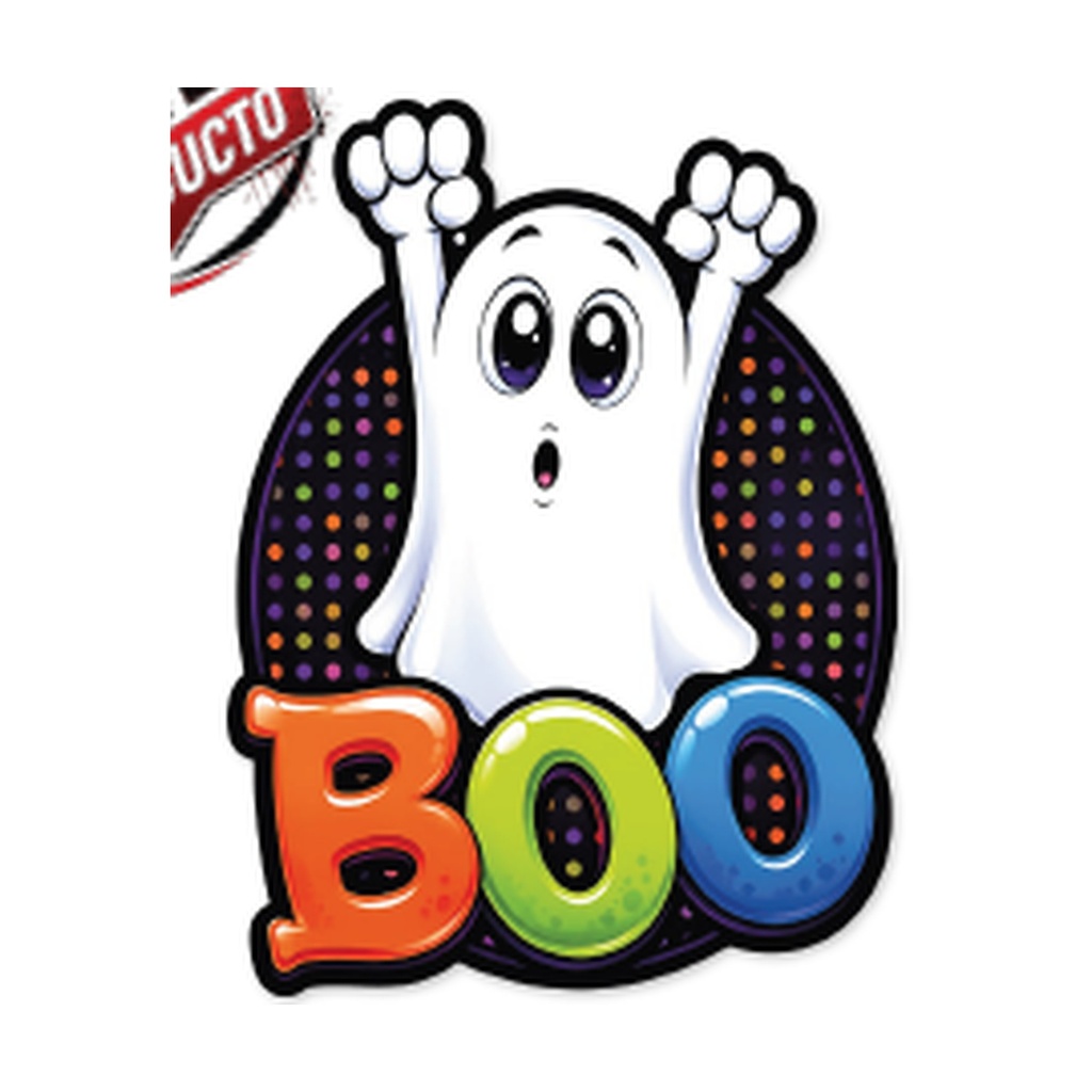 COLGANTE 48X33 CM CARTULINA - BOO FANTASMA