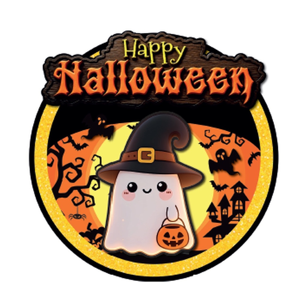 PIÑATA CARTULINA/ ESPUMAFLEX 50 CM - HAPPY HALLOWEEN