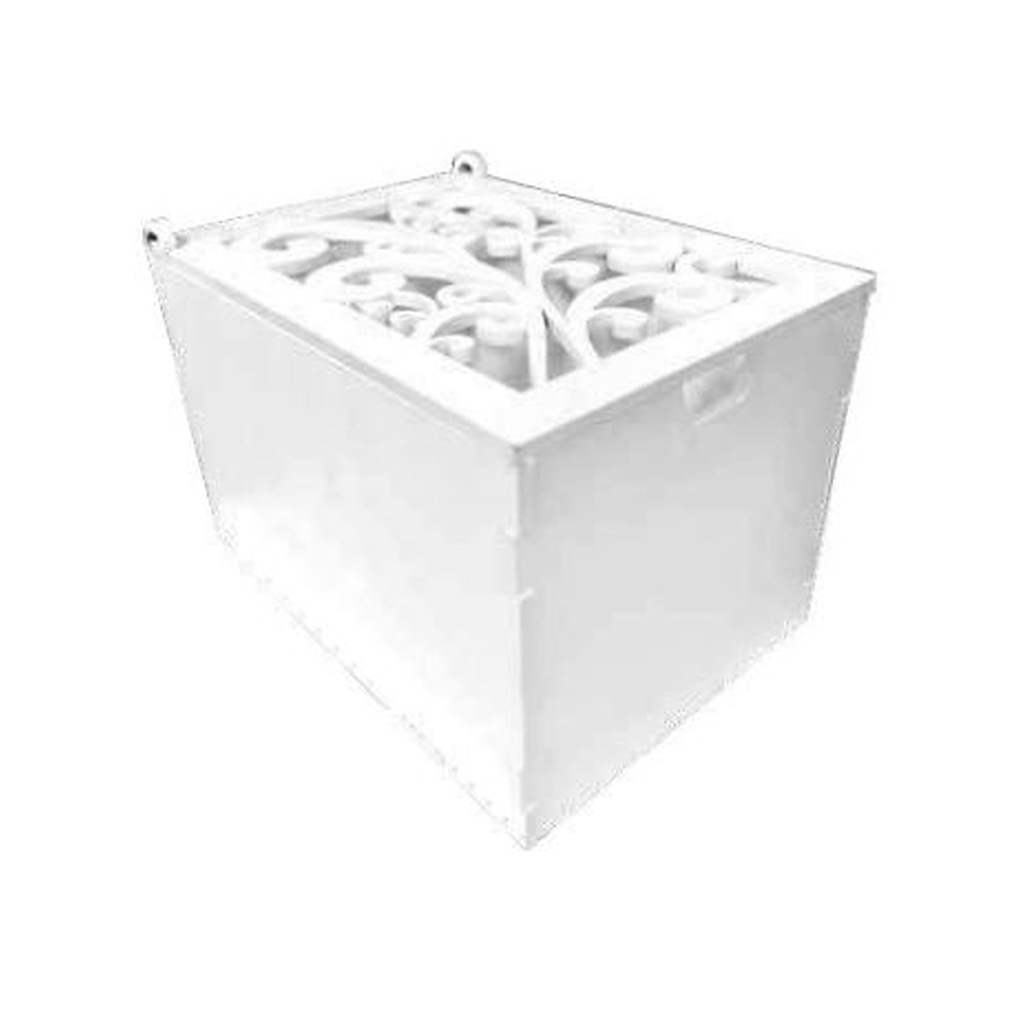 Caja MDF 15.5x10.5x11 cm con Tapa Bisagra - Amarillo