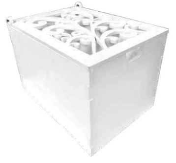 Caja MDF 15.5x10.5x11 cm con Tapa Bisagra - Turquesa