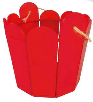 Canasta MDF Redonda - Plata