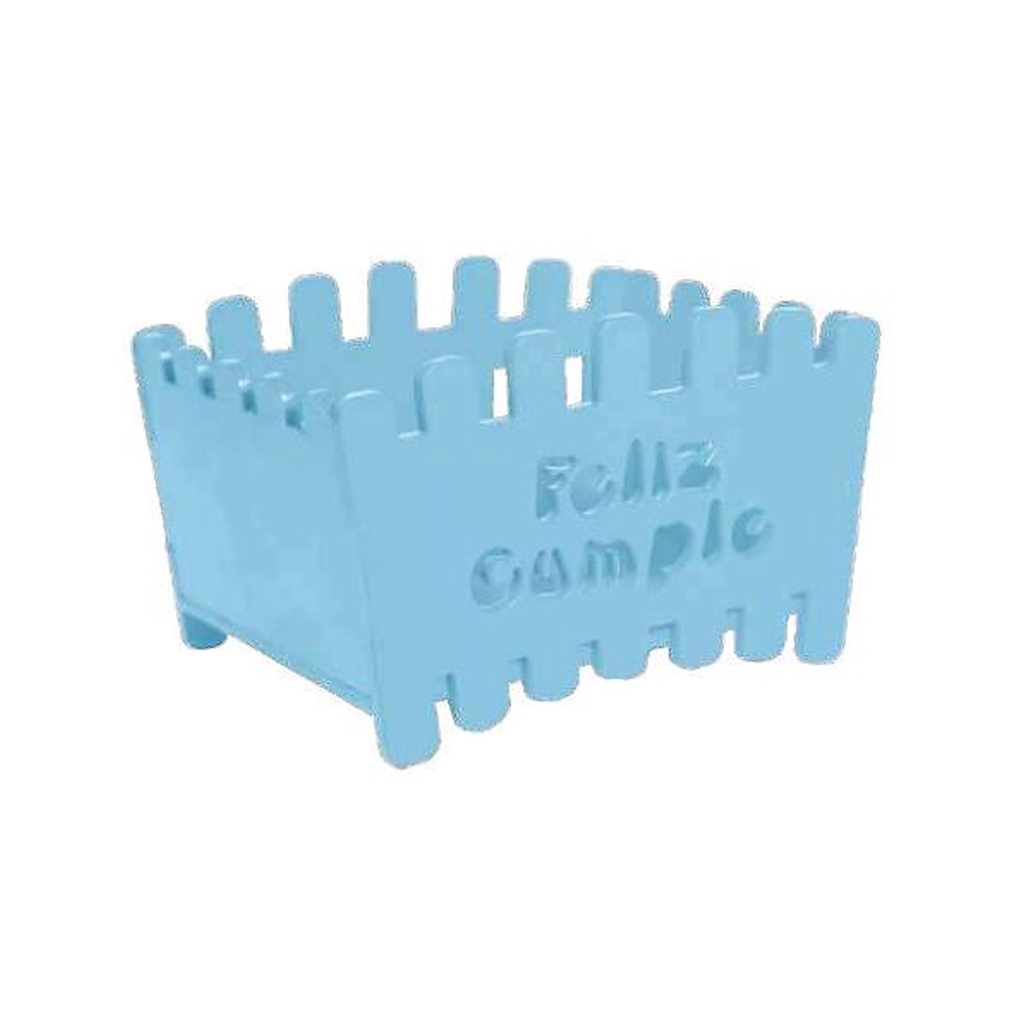 Caja MDF 10X10 cm Granero - Lila