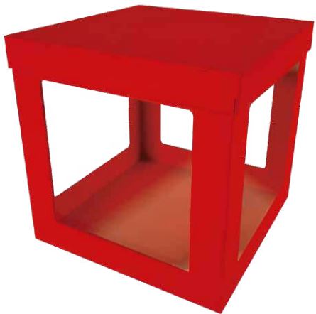 Caja MDF 25X25 CON ACETATO - Menta