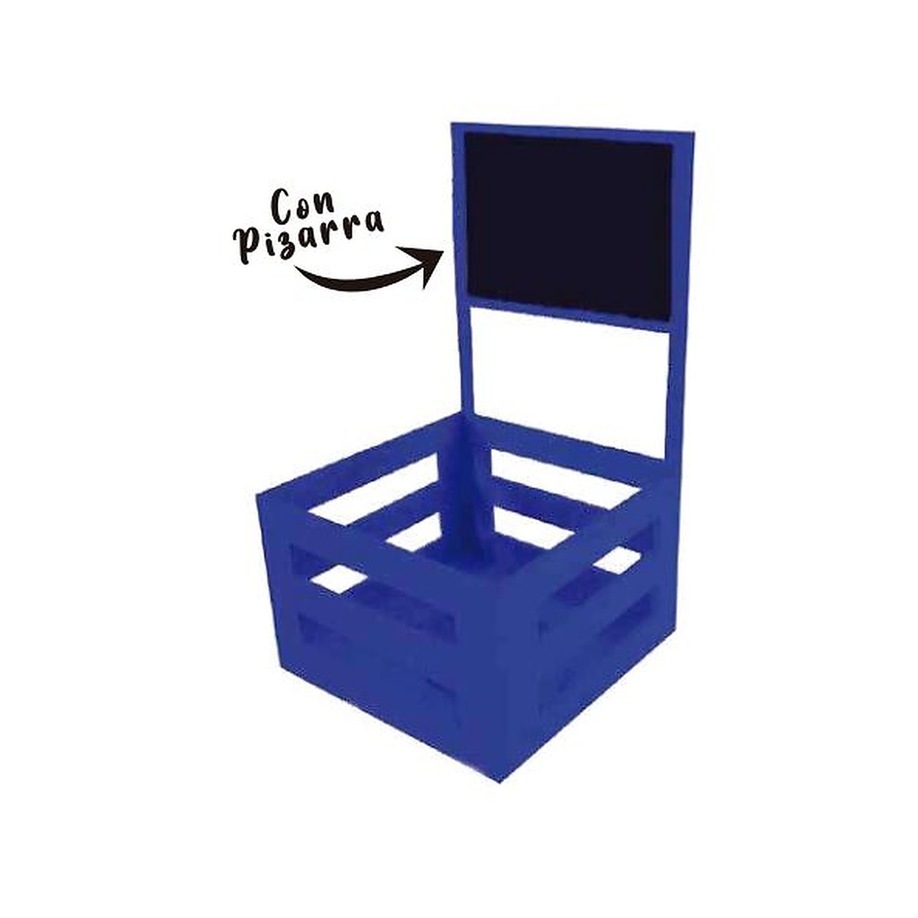 Caja MDF 13x13x23 cm con Pizarra - Fucsia