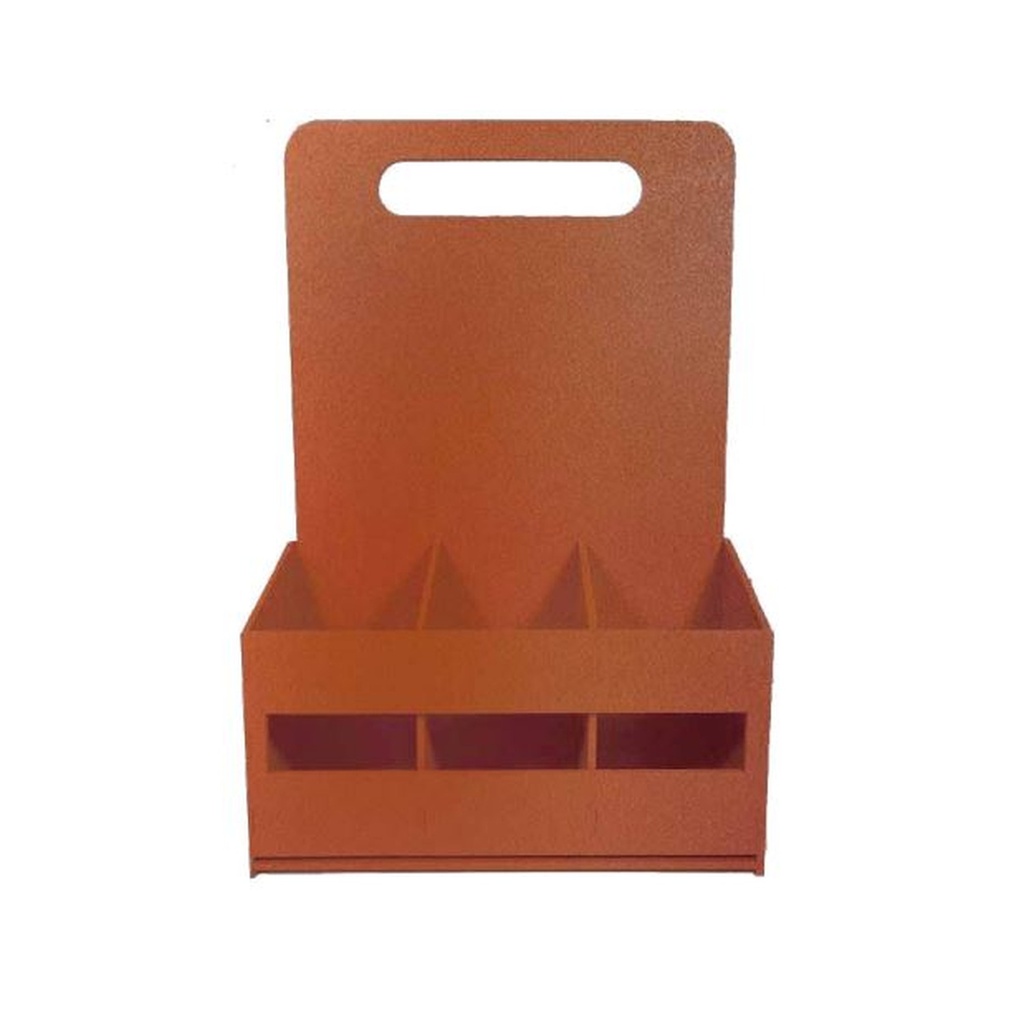 Caja MDF 18X10.5X15 cm Cervecera cuadrada - Amarillo
