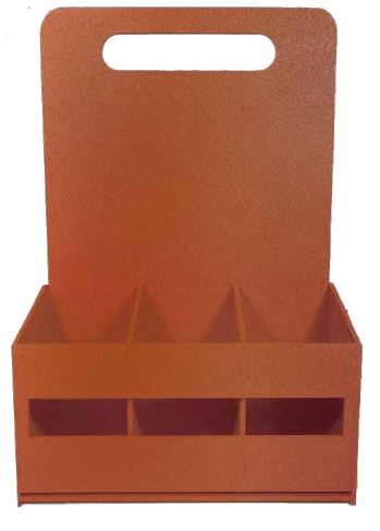 Caja MDF 18X10.5X15 cm Cervecera cuadrada - Dorado