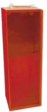 Caja MDF 35X10X10 cm Porta Vinos con Acrilico - Lila