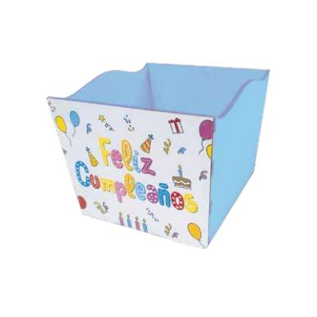Caja MDF 10x12 cm Feliz Cumpleaños 7 - Menta