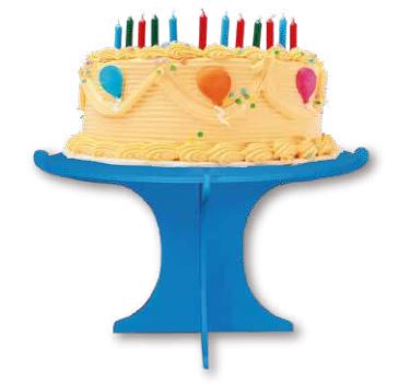 Porta Torta MDF 25 cm - Blanco