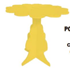 Porta Cupcakes MDF 20 cm - Amarillo