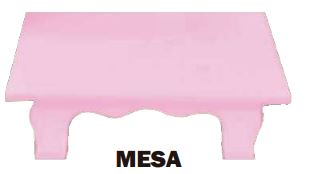 Mesa rectangular MDF 30X20 cm - Cafe