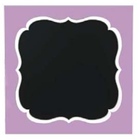 PIZARRA MDF 20X20 CUADRADA - Cafe