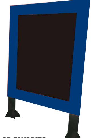 PIZARRA CABALLETE MDF 26X17 cm - Negro