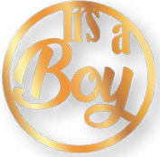 ARO DE MADERA 60 CM LAM. DORADO - IT´S A BOY / SENCILLO