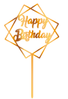 TOPPER HAPPY BIRTHDAY CON ROMBO