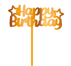 TOPPER HAPPY BIRTHDAY CON ESTRELLAS