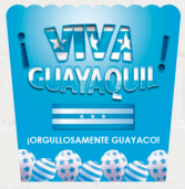 CAJA MDF 10X10 CM CON ONDAS - VIVA GUAYAQUIL / ORGULLOSAMENTE GUAYACO