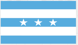 LONA DECORATIVA 50X100 CM - BANDERA DE GUAYAQUIL