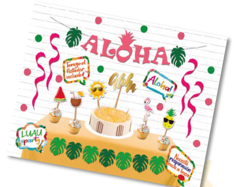SET DECORATIVO FOMIX - ALOHA
