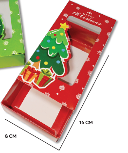 [NA20411] CAJA CARTULINA RECTANGULAR ROJA X2 UNDS.