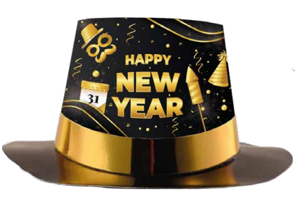 [FAN26GJ09] SOMBRERO LOCO HAPPY NEW YEAR