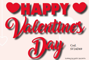 [SV24D69] GUIRNALDA OROPEL HAPPY VALENTINES DAY