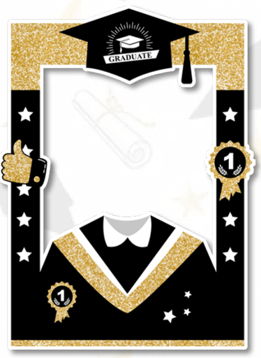 [GR20246] PHOTOBOOTH KRAFT GRADUATE + PROPS