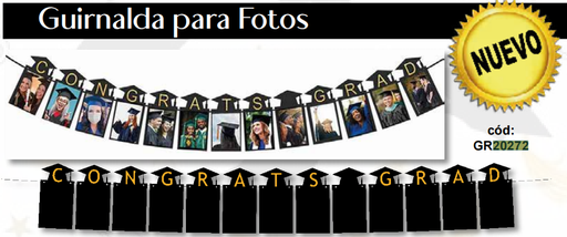 [GR20272] GUIRNALDA PARA FOTOS - CONGRATS GRAD
