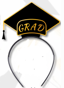 [GR20332] DIADEMA - BIRRETE GRAD / DORADO X1