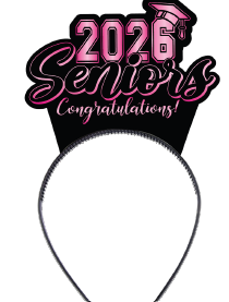 [GR20334] DIADEMA - 2026 SENIORS CONGRATULATIONS / ROSA NEON X1
