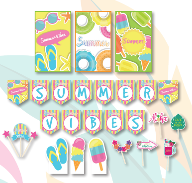 [CNV24D008] KIT DE PARED SUMMER VIBES - FONDO PLAYERO