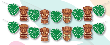 [CNV24D021] GUIRNALDA TIKI Y HOJAS