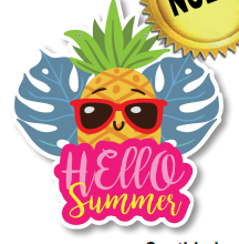 [CNV24D037] COLGANTE PVC 60 CM - PIÑA HELLO SUMMER