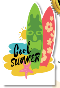 [CNV24D041] AFICHE KRAFT 60 CM - TABLAS COOL SUMMER
