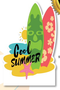 [CNV24D053] AFICHE PVC 60 CM - TABLAS COOL SUMMER