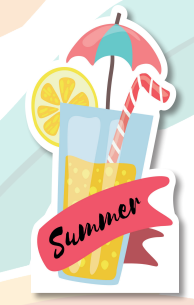 [CNV24D055] AFICHE PVC 60 CM - VASO SUMMER