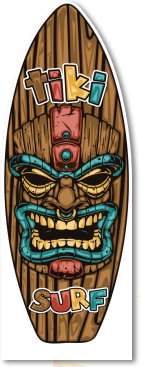 [CNV24D065] AFICHE MDF 90 CM - TABLA TIKI