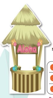 [CNV24D068] AFICHE MDF 90 CM - CABAÑA ALOHA