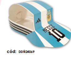 [DDÑ24069] VISERAS DE CARTULINA - ARGENTINA X12 UNDS.