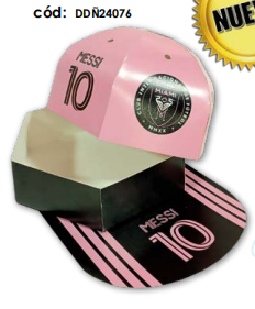 [DDÑ24076] CAJA GORRA DE CARTULINA - INTER X2 UNDS.