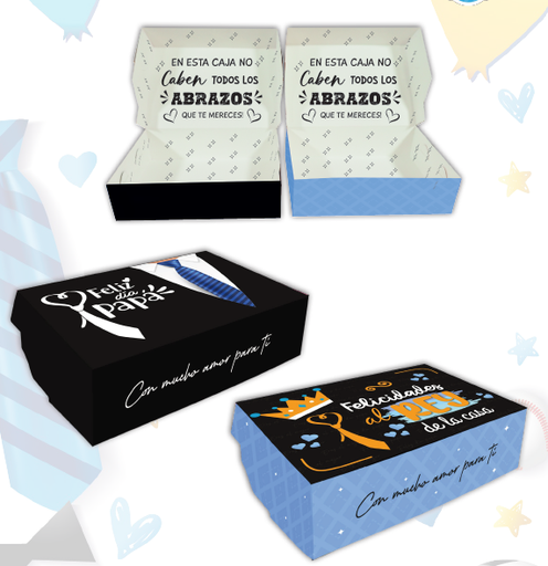 Caja regalo personalizada con frase para detalles comerciales