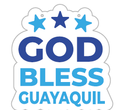 [FJUL2408] COLGANTE PVC 40 CM - GOD BLESS GUAYAQUIL