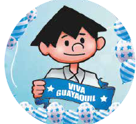 [FJUL2415] BACKING 60 CM PVC - VIVA GUAYAQUIL / JUAN PUEBLO