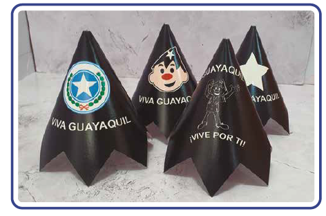 [FJUL2421] GORRO CARTULINA JUAN PUEBLO X 4 UNDS