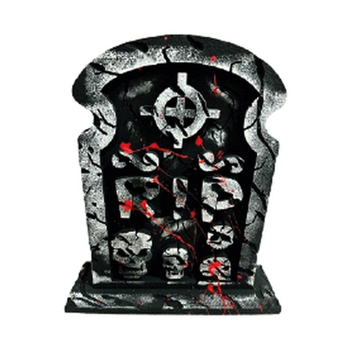 [HLW0064ASA] TUMBAS DE 40 CM ESPUMAFLEX - RIP 4 CALAVERA / SANGRIENTO MOD A