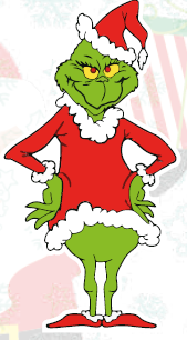 [NAV202433] AFICHE MDF 60 CM - GRINCH CON LAS MANOS EN LA CINTURA