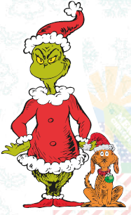 [NAV202434] AFICHE MDF 60 CM - GRINCH CON MAX EL PERRO / CUERPO ENTERO