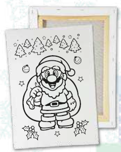 [NAV2024113] LIENZO 20X30 CM - MARIO BROS CON BOLSA DE REGALO